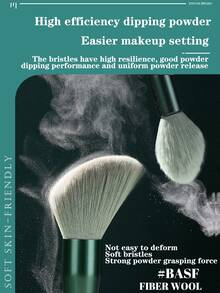 Bộ cọ trang điểm 8 món kèm túi đựng, Bộ cọ, Bộ cọ trang điểm, Bộ cọ trang điểm, Bộ trang điểm hoàn chỉnh, Bộ cọ trang điểm, Bộ trang điểm hoàn chỉnh, Bộ cọ, Bộ cọ trang điểm, Bộ quà tặng trang điểm, Bộ - màu xanh lá - Xem 6