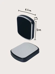 汽车磁性手机支架，中央控制台磁性手机支架 - 黑色 - 查看 3