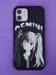ROMWE J-Fashion Gemini Figure Graphic Phone Case - Multicolor - View 1