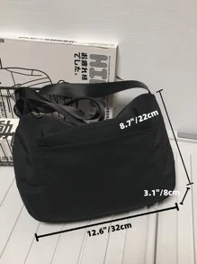 高中生 大学新生 多功能单肩包 单肩包 休闲包 男士简约尼龙斜挎包、手提包 书包 适合旅行、大学、户外、运动、父亲节礼物 返校 多功能宿舍书包 通勤 时尚单肩包 斜挎包 侧包 秋季邮差包 圆筒包 老款 万圣节 圣诞尖叫男包 冬季男包 感恩节 假期包 手提包 运动包 腰包 腰带包 骑行包 腰包 沙滩包 健身包 - 黑色 - 查看 4