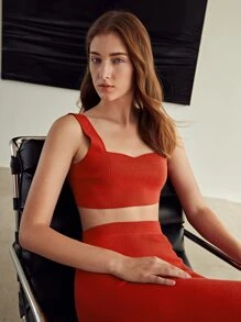 MOTF PREMIUM Áo len nữ kết hợp Chuỗi Dây kéo màu trơn Giải trí - trái cam - Xem 8