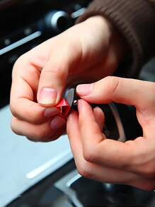 4入組車數據線整理器 - 黑色 - 查看 4