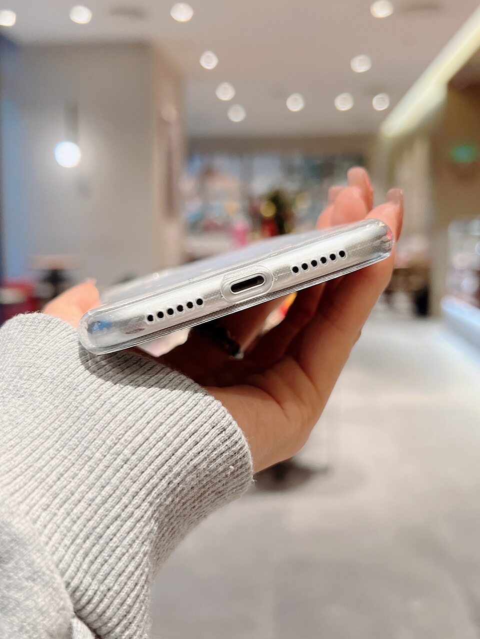 Heart Pattern Clear Phone Case