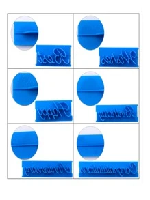 6入組標語圖形壓模