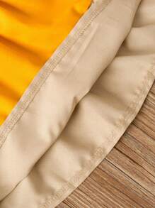 Toddler Girls Color Block Ruffle Hem Cami Dress