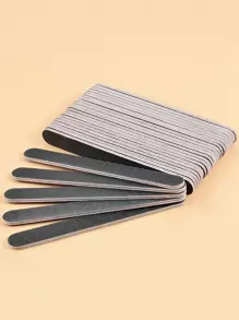 klimonla 10入組天然指甲指甲銼-指甲用金剛砂板100/180砂礫指甲銼凝膠指甲-指甲緩衝塊塑造和光滑-專業指甲銼黑色緩衝指甲銼套裝 - 黑色 - 查看 3