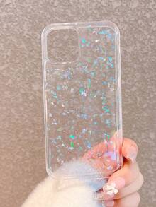 Vỏ điện thoại trong suốt sequin - Nhiều màu - Xem 2