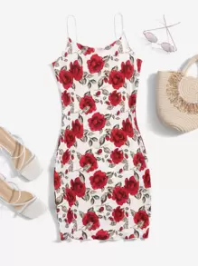 SHEIN Privé Đầm Xù nhỏ Hoa Boho - Nhiều màu - Xem 1