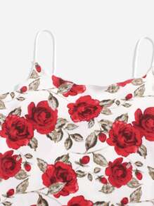 SHEIN Privé Đầm Xù nhỏ Hoa Boho - Nhiều màu - Xem 5