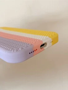 Hộp đựng điện thoại có hoa văn dệt màu khối - Nhiều màu - Xem 3