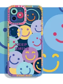 Smile Pattern Phone Case Compatible With IPhone 11,IPhone 13,IPhone 14 Pro Max - Multicolor - View 3