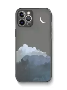 雲朵圖案手機外殼 - 深灰色 - 查看 1