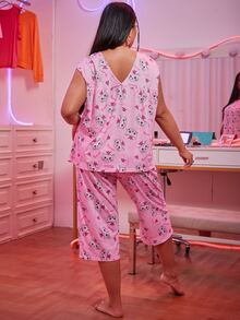 Bộ Giản Dị Kích Thước Lớn Hoạt hình Lá thư Dễ thương - Hồng - Xem 2