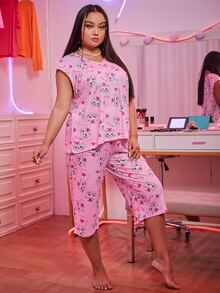 Bộ Giản Dị Kích Thước Lớn Hoạt hình Lá thư Dễ thương - Hồng - Xem 4