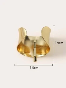 ysbssp 金屬裝飾髮夾 - 金色 - 查看 2