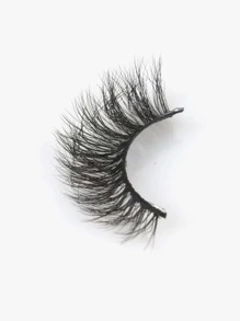 Himirell 貓眼假睫毛，12對16毫米自然十字短睫毛 - 黑色 - 查看 2