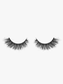 Himirell 貓眼假睫毛，12對14毫米自然十字短睫毛 - 黑色 - 查看 3