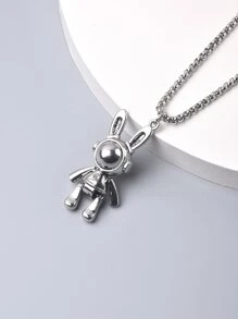 Vòng cổ quyến rũ cho nam giới - Bạc - Xem 1