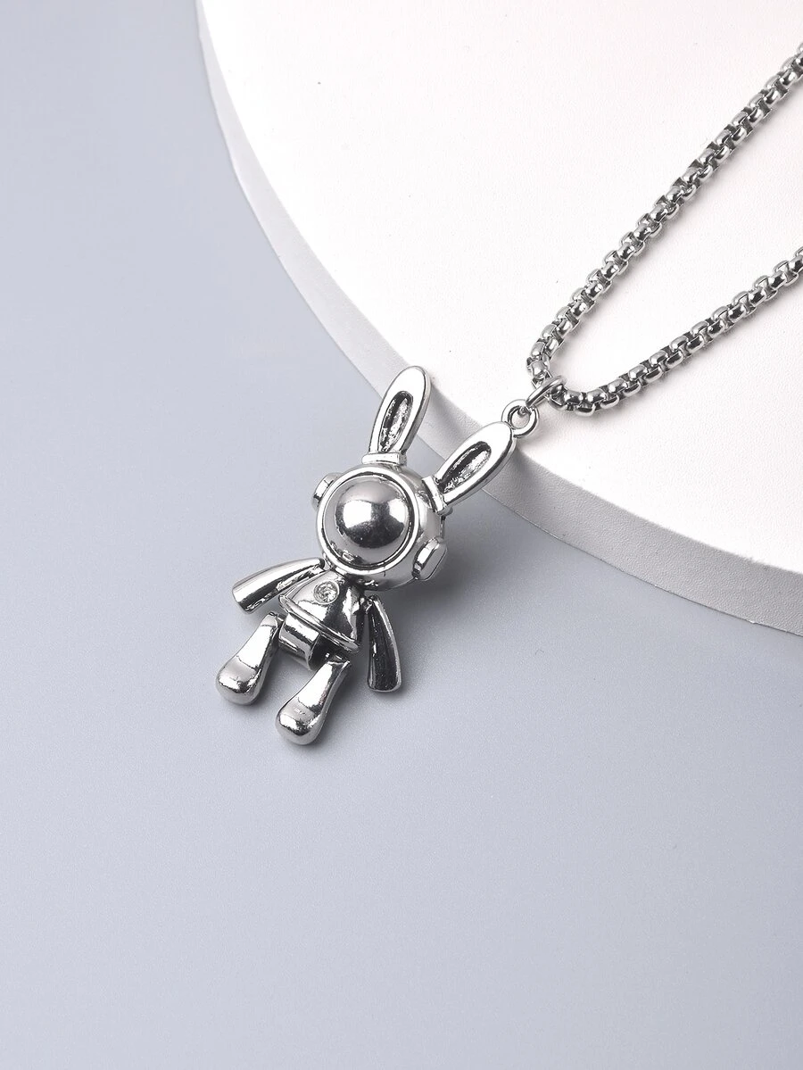 Vòng cổ quyến rũ cho nam giới - Bạc - Xem 1