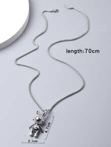 Vòng cổ quyến rũ cho nam giới - Bạc - Xem 3