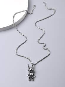 Vòng cổ quyến rũ cho nam giới - Bạc - Xem 4