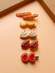 件裝趣味食物形狀髮夾，有趣又可愛 - 彩色 - 查看 4