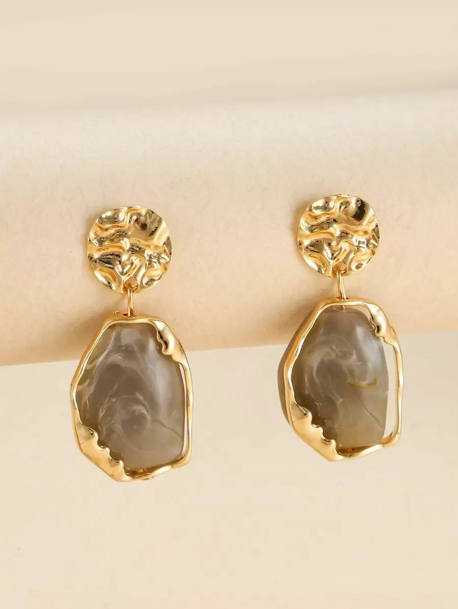 幾何耳墜 - 彩色 - 查看 1