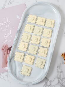 16 piezas Accesorio de pelo con diseño de figura geométrico DIY - Albaricoque - Ver 1