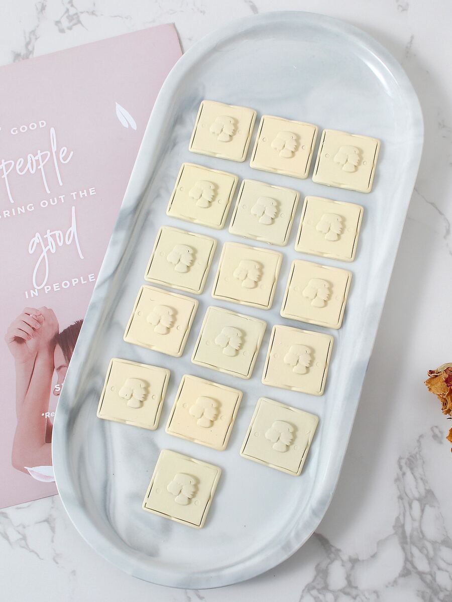 16 piezas Accesorio de pelo con diseño de figura geométrico DIY - Albaricoque - Ver 1