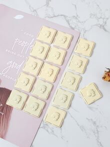 16 piezas Accesorio de pelo con diseño de figura geométrico DIY - Albaricoque - Ver 4