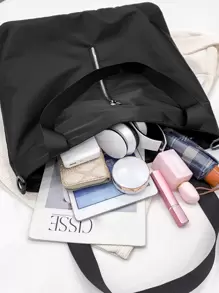 女士复古纯色手提包，时尚多口袋单肩包，大容量流浪汉腋下包秋冬节日礼物手提包，通勤和外出的休闲挎包，便携式斜挎方形购物袋书包，大容量，便携，可折叠，经典休闲，适合少女女大学生，非常适合返校、开学第一天、中学、高中、购物，时尚大号手提包，最佳秋季灵感创意