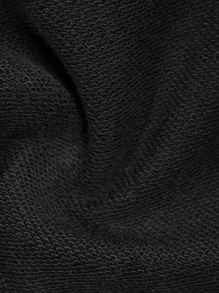 Manfinity Men Drawstring Hem Sweatpants - Black - View 4