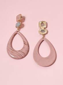 Bông tai giọt nước - Hồng - Xem 2