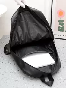 Balo đựng đồ dung tích lớn tối giản có thể gập lại 15,6 inch, cặp đi học, đi học, đi đại học, đi học, túi da thể thao cổ điển, túi đựng máy tính xách tay chống nước, túi đựng sách, túi đựng sách, túi đựng quà Giáng sinh mùa thu, túi du lịch Giáng sinh mùa đông, túi đựng quà ngoài trời, túi đựng máy tính thể thao ngày lễ, túi đi bộ đường dài, đa chức năng, thời trang, quà tặng thông thường, túi đựng máy tính xách tay, nhẹ, trang phục công sở, phù hợp cho nữ sinh viên đại học, nhân viên văn phòng, tân binh & nhân viên văn phòng, hoàn hảo cho ngày trở lại trường, ngày đầu tiên đến trường, công việc, kinh doanh, đi làm, văn phòng - màu đen - Xem 4