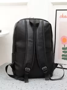 Balo đựng đồ dung tích lớn tối giản có thể gập lại 15,6 inch, cặp đi học, đi học, đi đại học, đi học, túi da thể thao cổ điển, túi đựng máy tính xách tay chống nước, túi đựng sách, túi đựng sách, túi đựng quà Giáng sinh mùa thu, túi du lịch Giáng sinh mùa đông, túi đựng quà ngoài trời, túi đựng máy tính thể thao ngày lễ, túi đi bộ đường dài, đa chức năng, thời trang, quà tặng thông thường, túi đựng máy tính xách tay, nhẹ, trang phục công sở, phù hợp cho nữ sinh viên đại học, nhân viên văn phòng, tân binh & nhân viên văn phòng, hoàn hảo cho ngày trở lại trường, ngày đầu tiên đến trường, công việc, kinh doanh, đi làm, văn phòng - màu đen - Xem 7