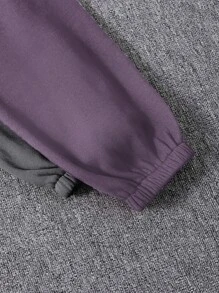 SHEIN Unity 2 pièces Pantalon de survêtement thermique unicolore taille élastique - Multicolore - Voir 5