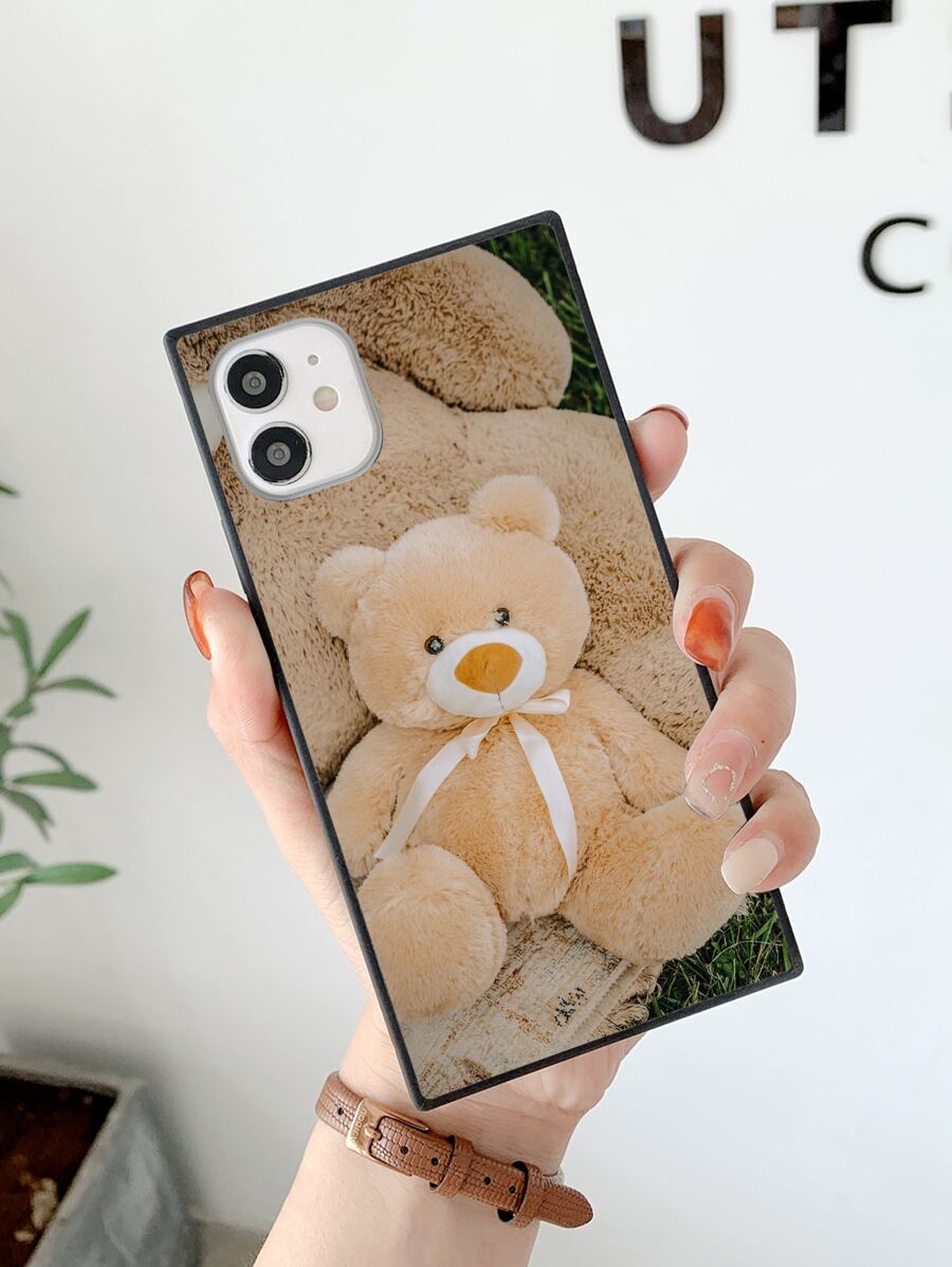 Cartoon Bear Phone Case - Multicolor - View 1