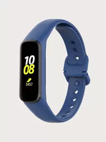 2素色適用於三星星系矽膠錶帶 - 寶藍色 - 查看 1