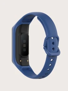 2素色適用於三星星系矽膠錶帶 - 寶藍色 - 查看 2