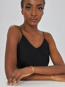 Charm-In 1入組極簡開口手鐲銅首飾類 - 金黃色 - 查看 4