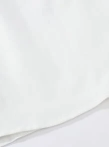 Manfinity Homme Nam Chữ Miếng Dán Chi Tiết Cắt May Áo Sơ Mi Không Có Áo Phông, Tay Ngắn Cài Nút Màu Khối Áo Sơ Mi Golf, Quà Tặng Bạn Trai - Xám - Xem 3