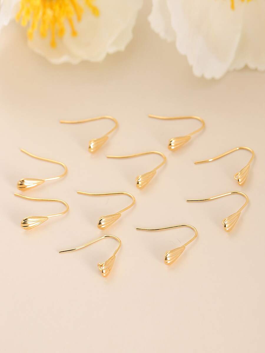 10 Chiếc Đồng Tinh Tế Tự Làm Móc Tai Mỹ Hoàn Thiện Tự Làm Phụ Kiện Trang Sức Cho Tự Làm Bông Tai - Vàng - Xem 1