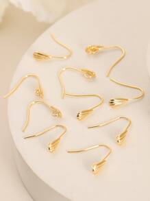 10 Chiếc Đồng Tinh Tế Tự Làm Móc Tai Mỹ Hoàn Thiện Tự Làm Phụ Kiện Trang Sức Cho Tự Làm Bông Tai - Vàng - Xem 2