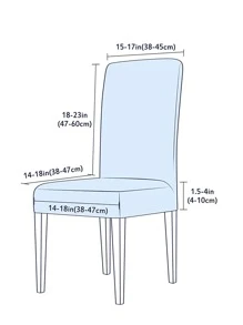 Graphic Print Stretchy Chair Slipcover - Black and White - View 3