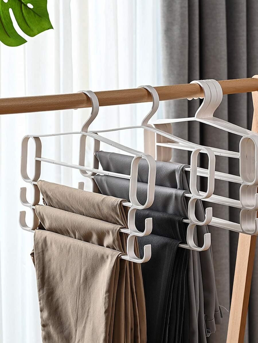 1入組多層衣服衣架 - 白色 - 查看 1