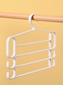 1入組多層衣服衣架 - 白色 - 查看 3