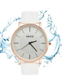 KEZZI Đồng hồ thạch anh tay tròn - trắng - Xem 3