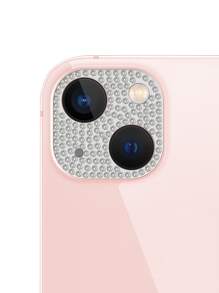 1 miếng phim bảo vệ ống kính lấp lánh màu bạc cho điện thoại thông minh - Bạc - Xem 2