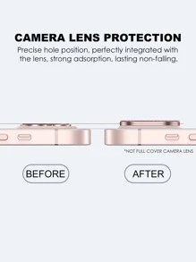 1 miếng phim bảo vệ ống kính lấp lánh màu bạc cho điện thoại thông minh - Bạc - Xem 3