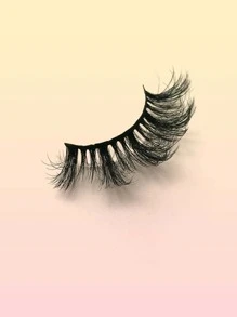4pairs 3D Faux Mink Eyelashes - Black - View 4